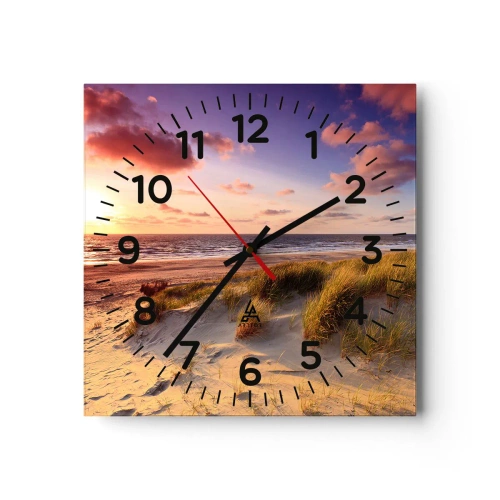 Vægur, Uret - Luften dufter allerede af sommer - 40x40 cm