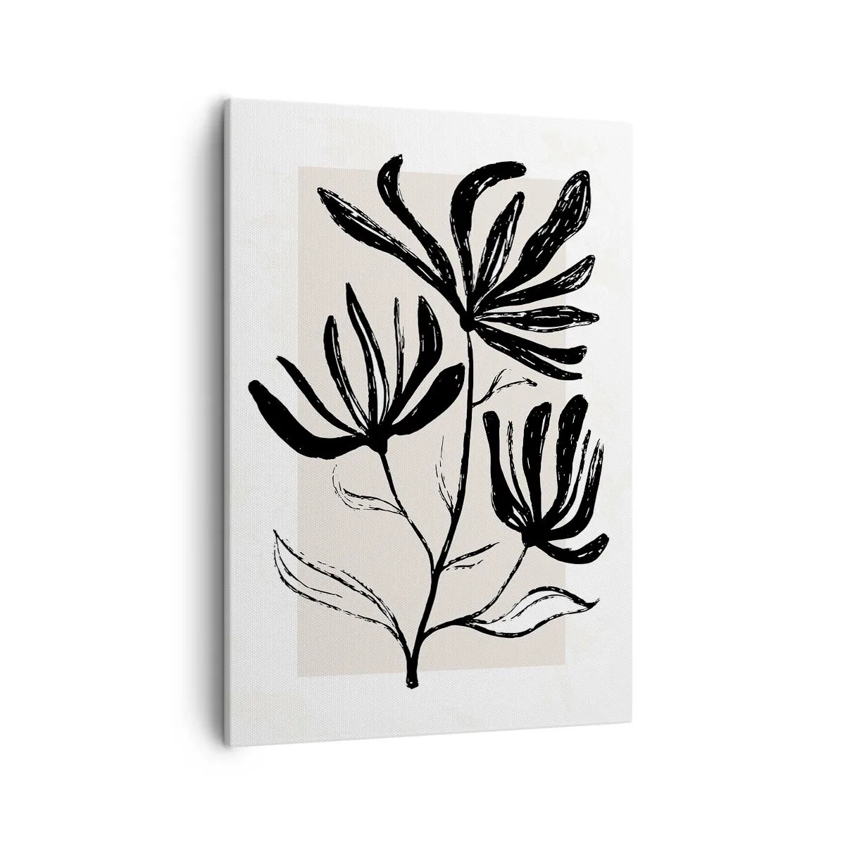Lærredstryk - Billede på lærred - Skitse til et herbarium - 50x70 cm