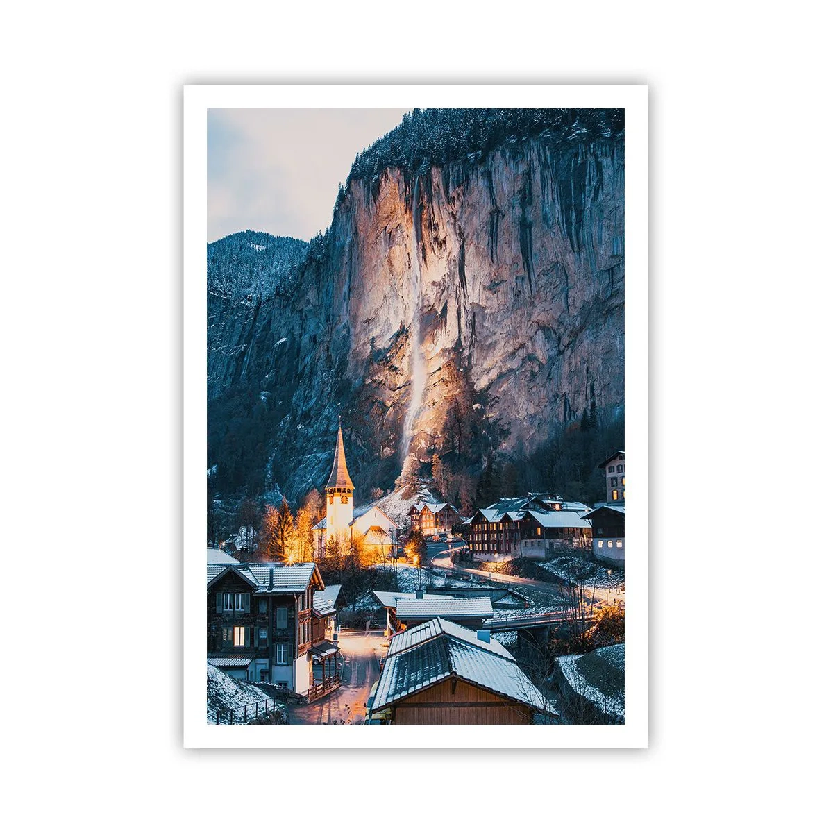 Plakat - Vinterens lysende ånd - 70x100 cm