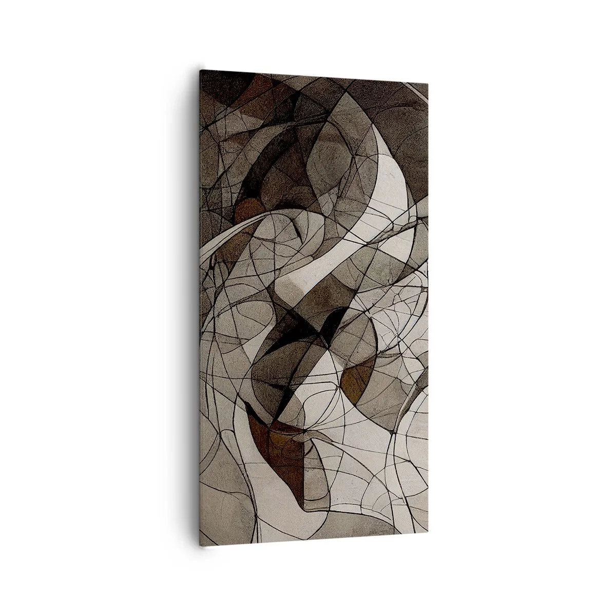 Lærredstryk - Billede på lærred - Cirkulation af jordens farver - 65x120 cm