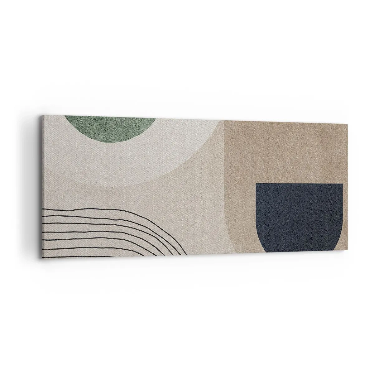 Lærredstryk - Billede på lærred - Blidheden i en oval - 120x50 cm