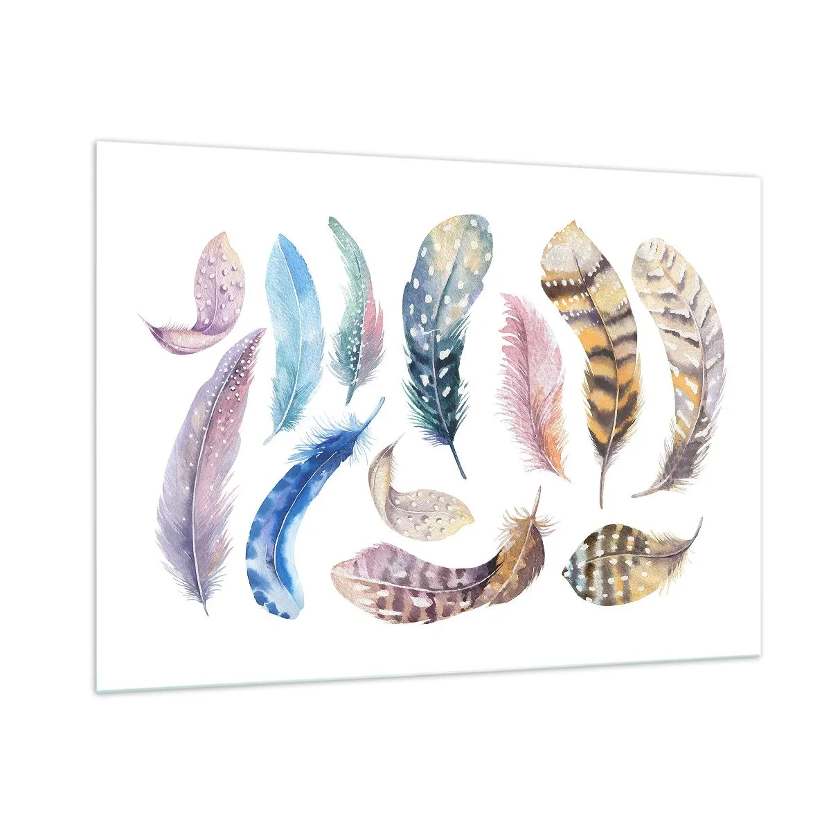 Billede på glas - Letvægts, farverig og flerfarvet - 100x70 cm