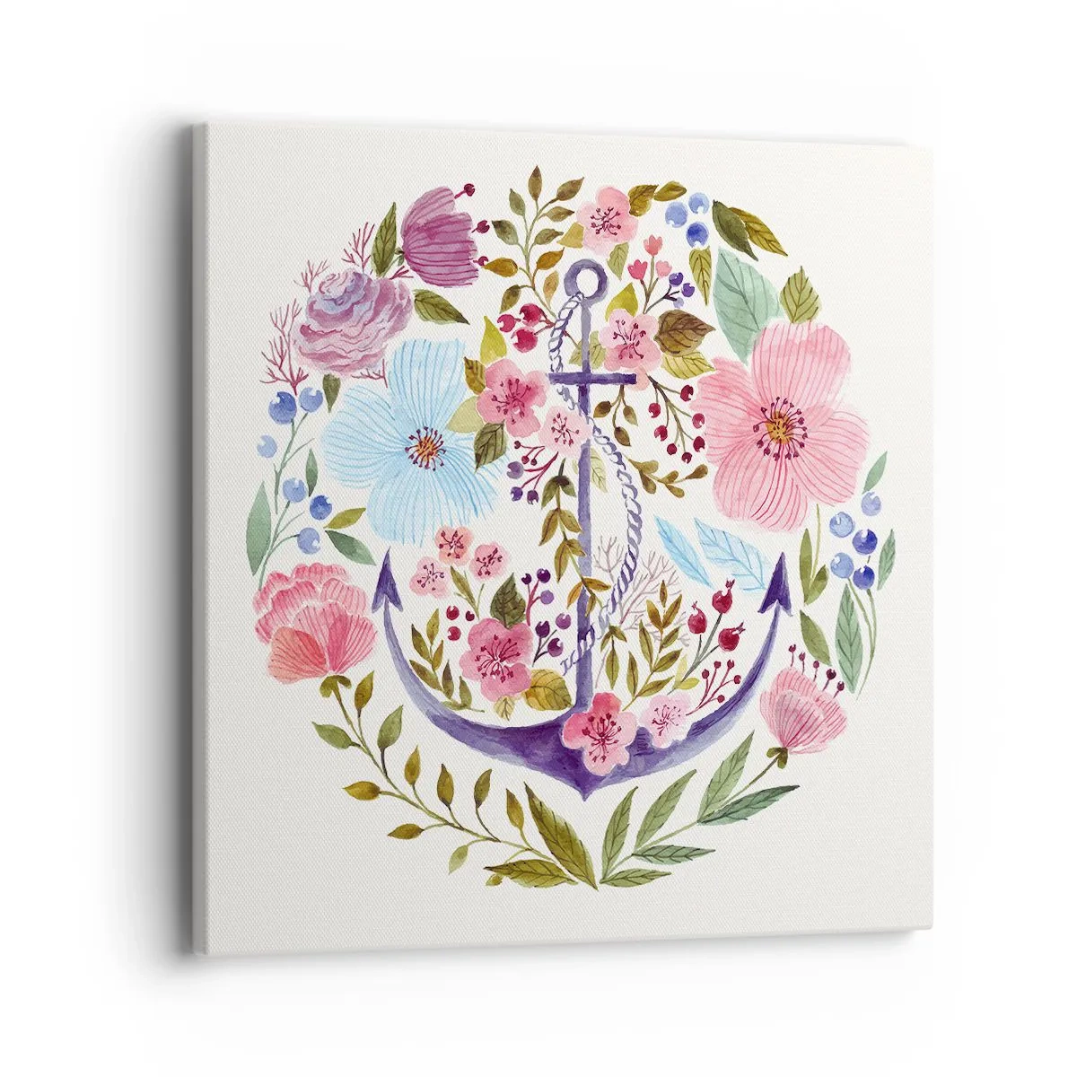 Lærredstryk - Billede på lærred - En sømands gode nattesøvn - 40x40 cm