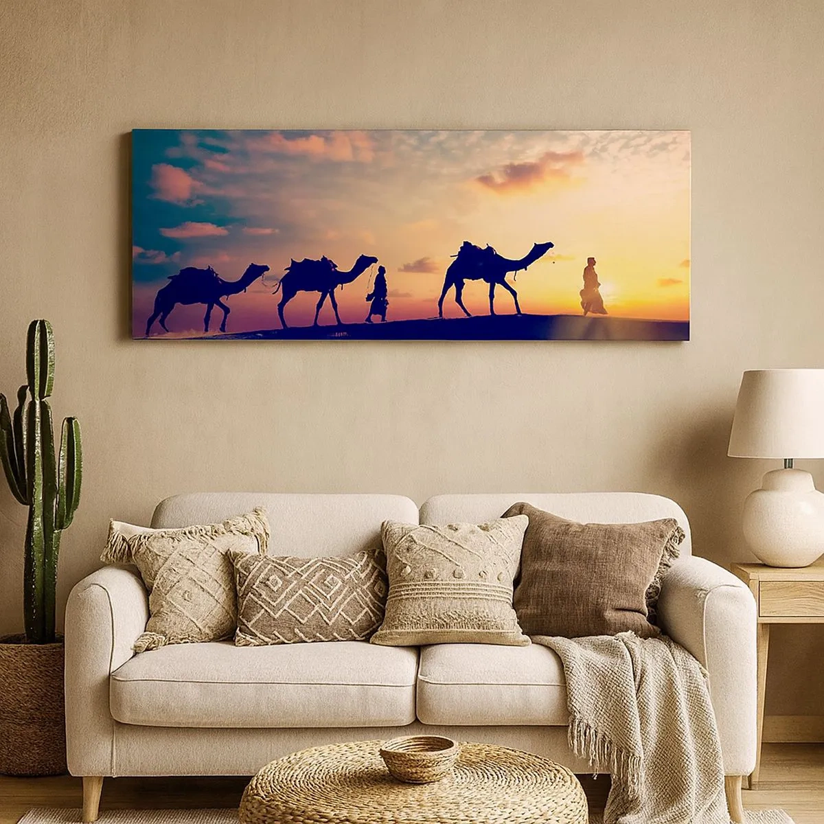 Lærredstryk - Billede på lærred - Orientens mystiske ånd - 100x40 cm