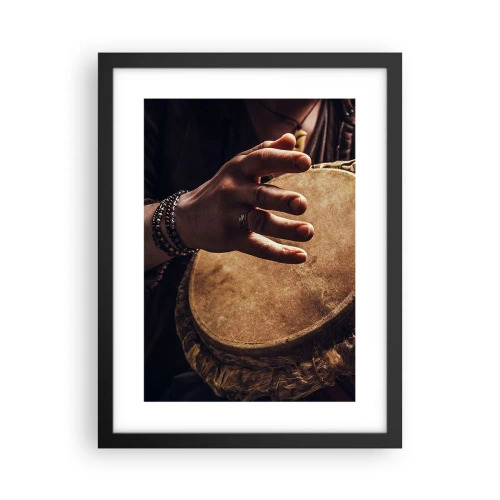 Plakat i sort ramme - I hjertets rytme - 30x40 cm