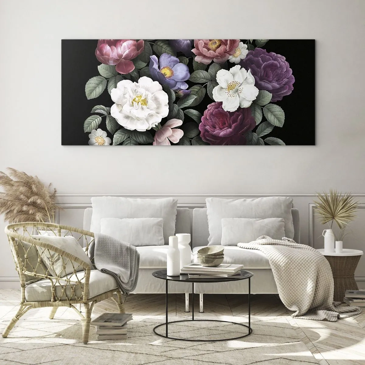 Billede på glas - Fra en engelsk have - 120x50 cm