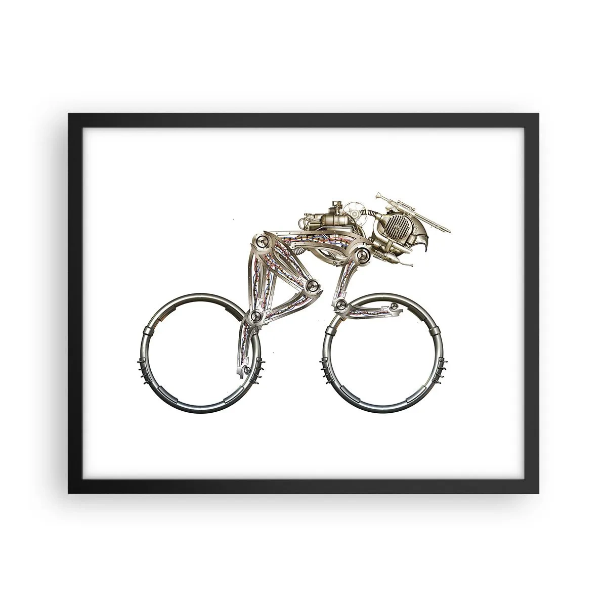 Plakat i sort ramme - En fantastisk maskine - 50x40 cm