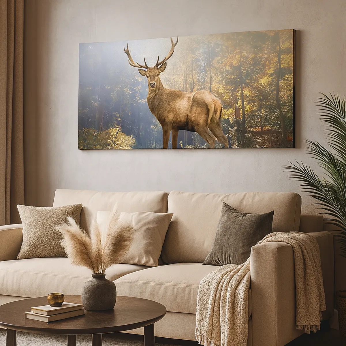 Lærredstryk - Billede på lærred - I fuld majestæt - 30x30 cm