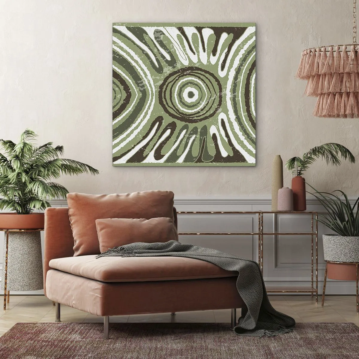 Lærredstryk - Billede på lærred - Eksplosion af følelser - 30x30 cm