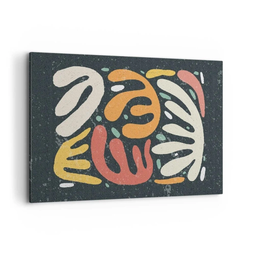 Lærredstryk - Billede på lærred - Komposition - jeg er ved at fange dig - 120x80 cm