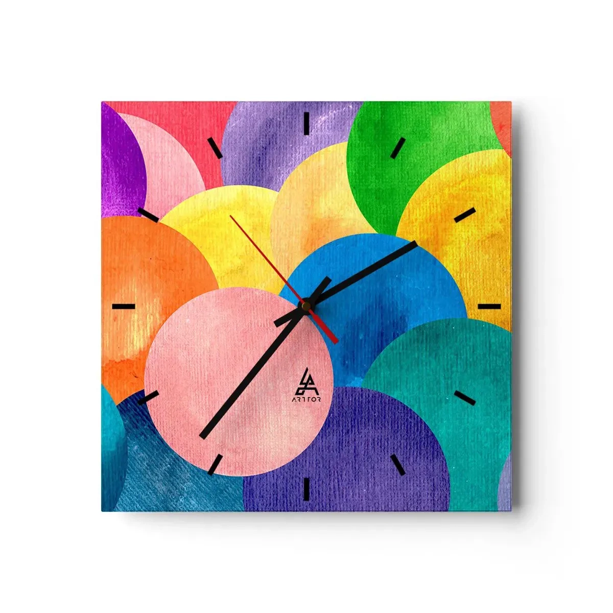 Vægur, Uret - Den oprindelige fylde af liv - 30x30 cm
