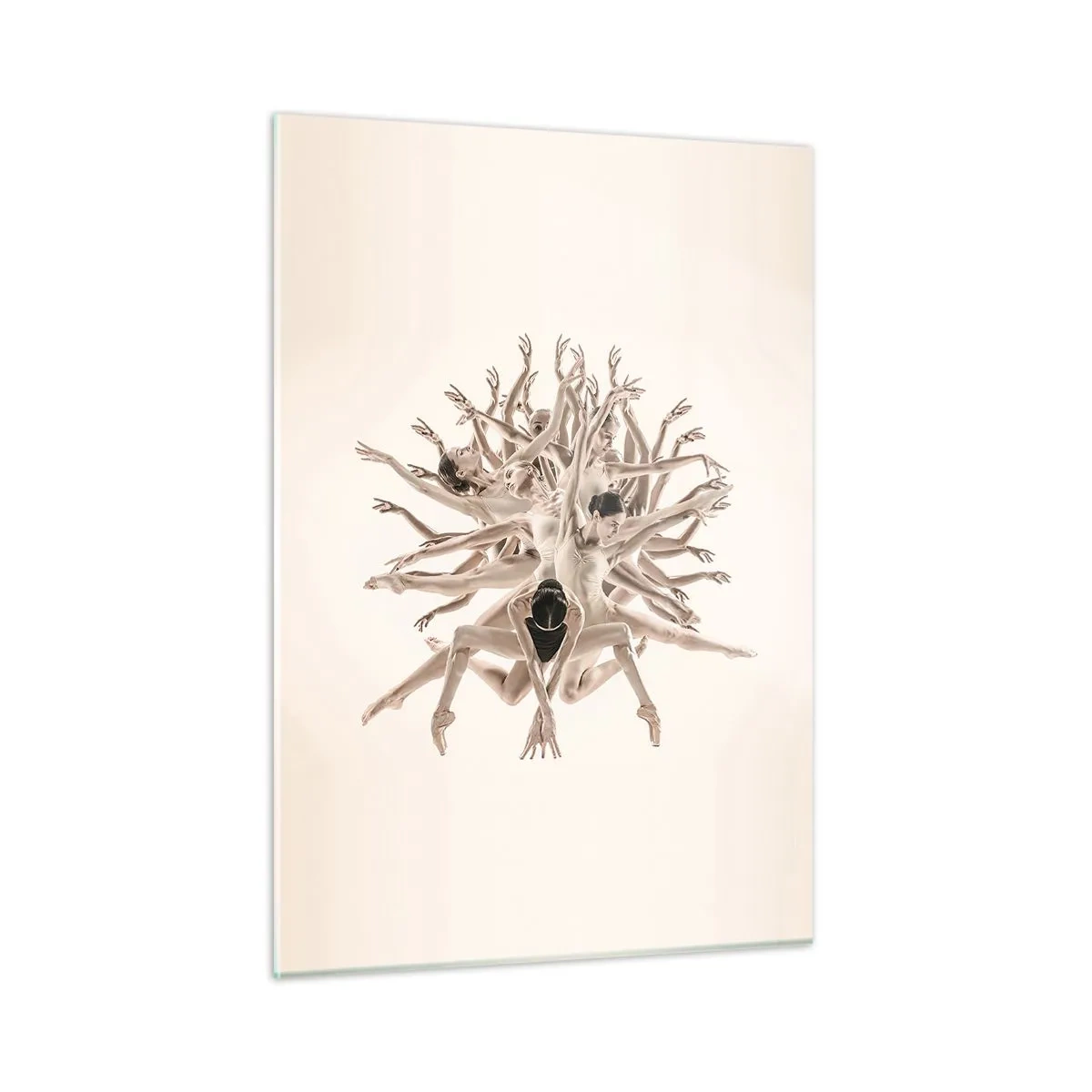 Billede på glas - Blomstrende i dans - 50x70 cm