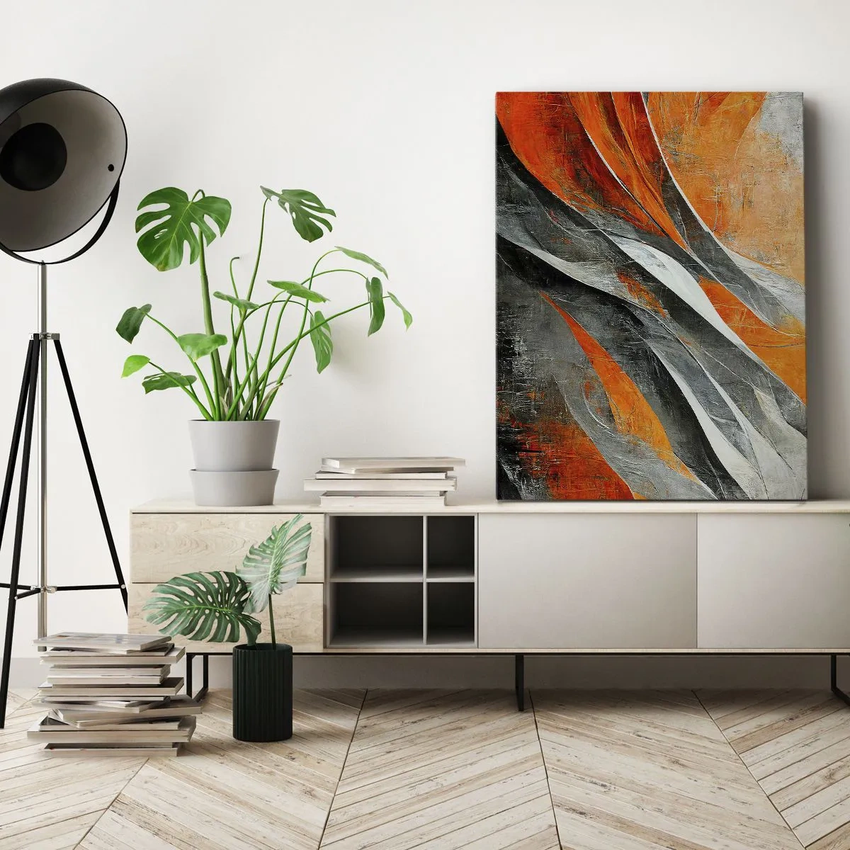 Lærredstryk - Billede på lærred - Varme og kulde - 50x70 cm