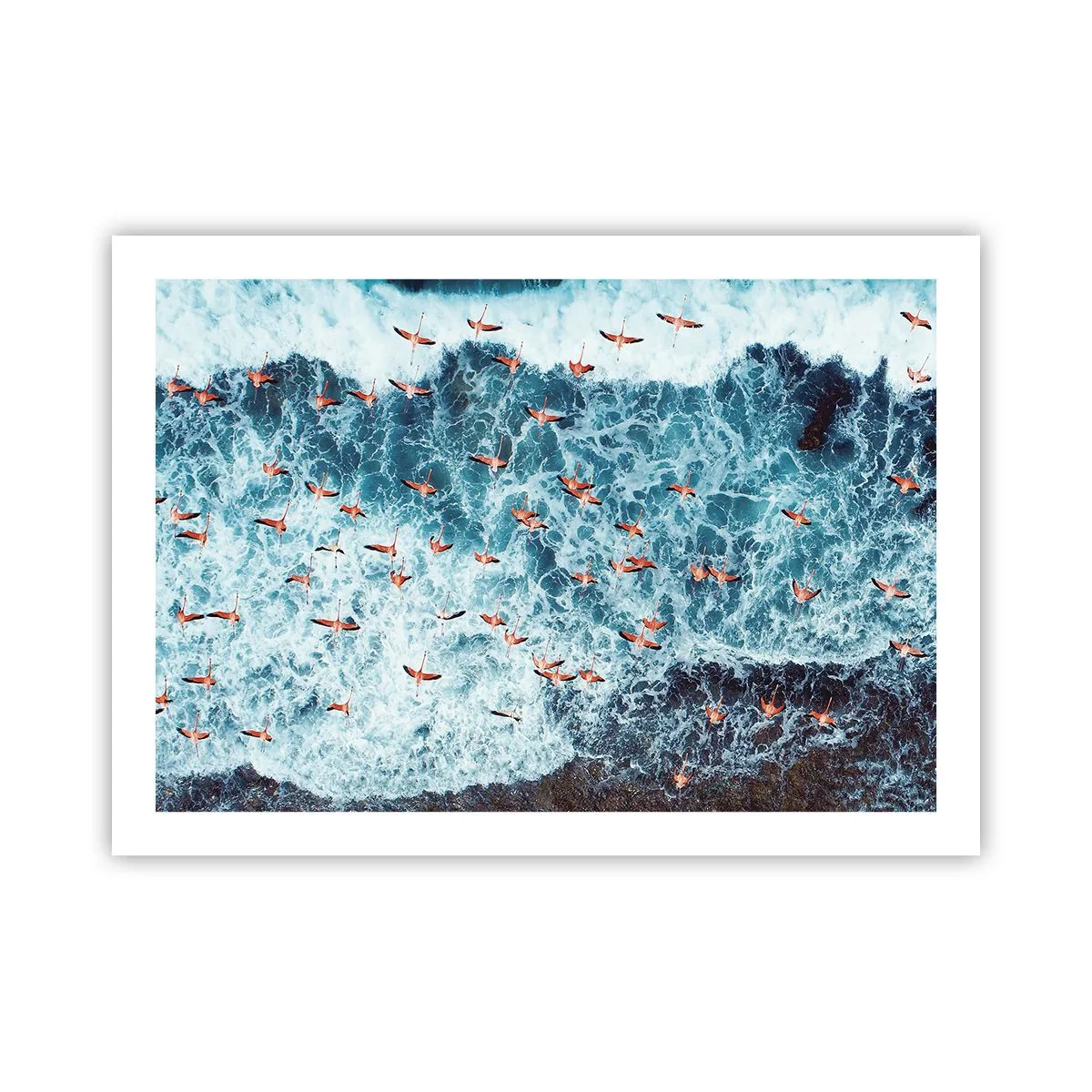 Plakat - Parade ved havet - 70x50 cm
