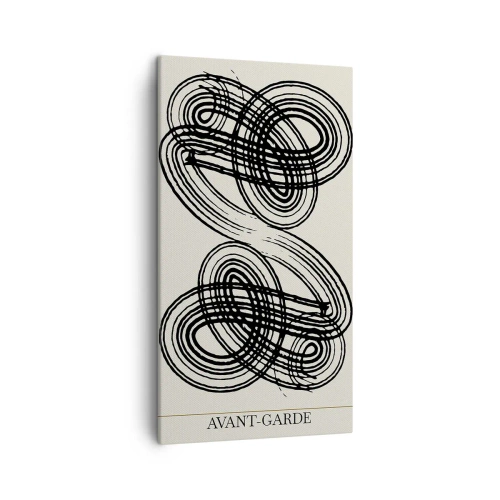 Lærredstryk - Billede på lærred - Det kom ud spontant - 45x80 cm