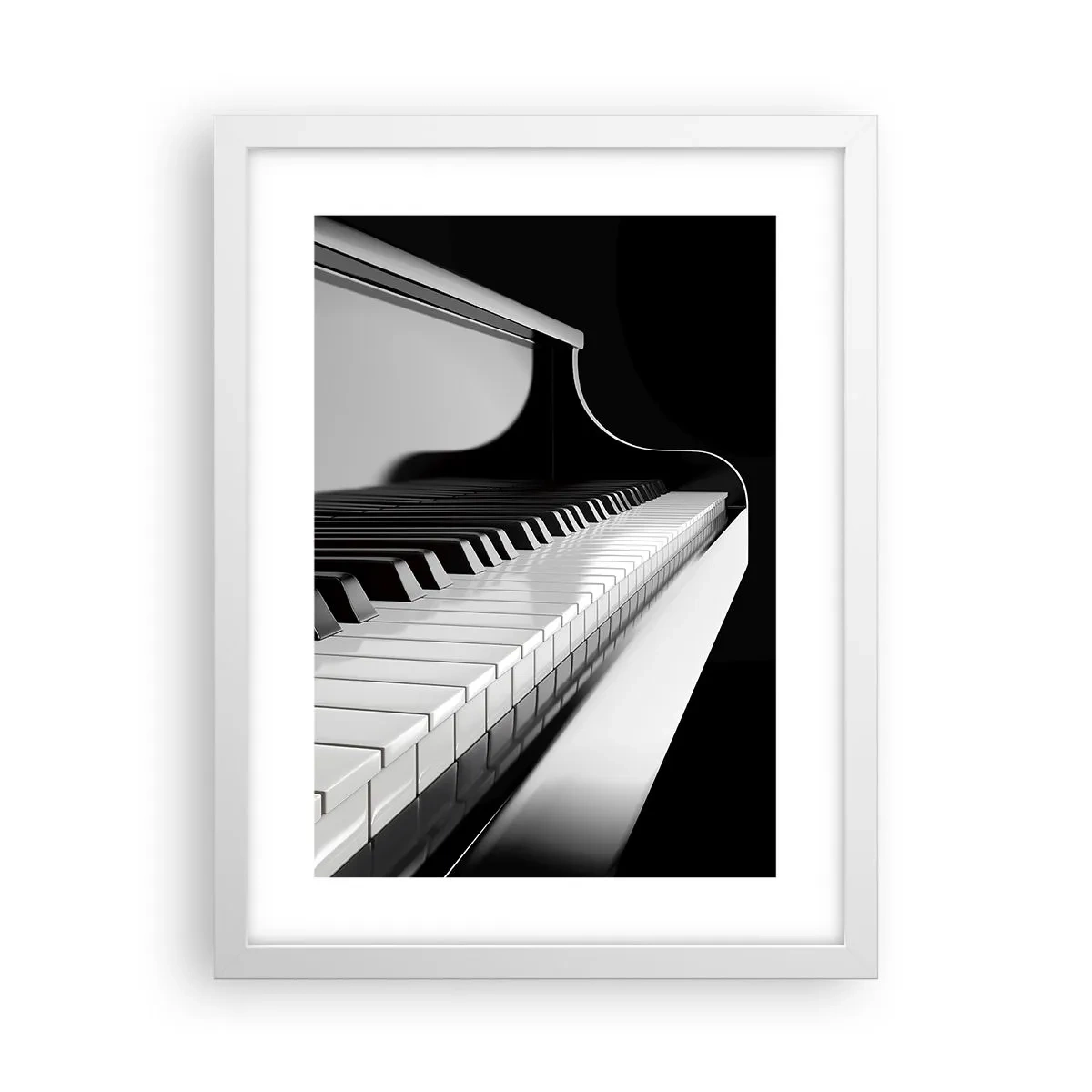 Plakat i hvid ramme - Harmoni af former og farver - 30x40 cm