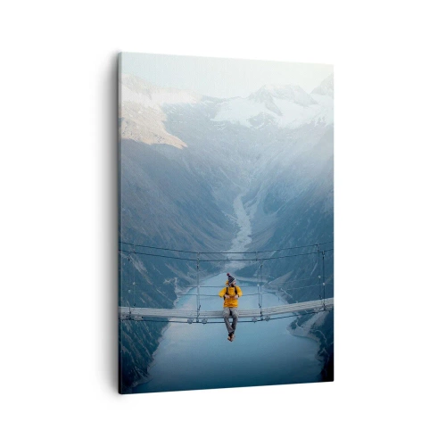 Lærredstryk - Billede på lærred - Glad for suspension - 50x70 cm