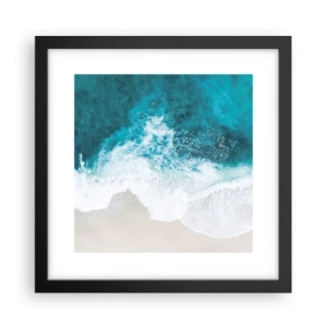 Plakat i sort ramme - Naturlig kærtegn - 30x30 cm