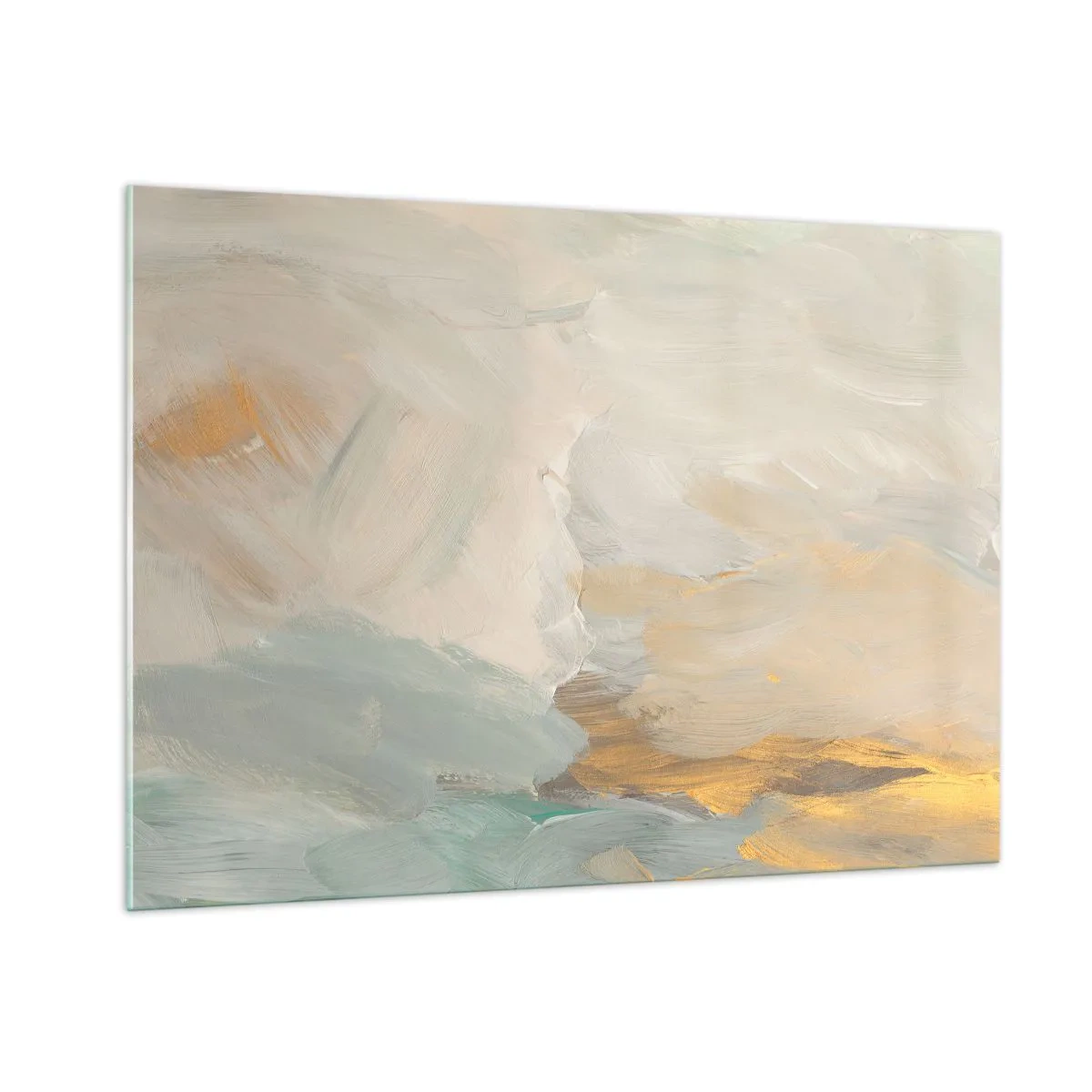 Billede på glas - Abstraktion - blidhedens land - 100x70 cm