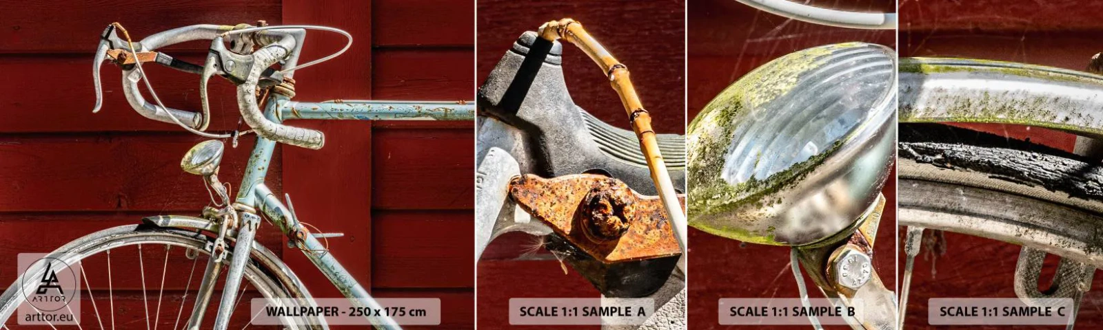 Fototapet Prøve Standard Eco - Skabt til at sejre - Cykel, Retro, Cykling - 100x30 cm