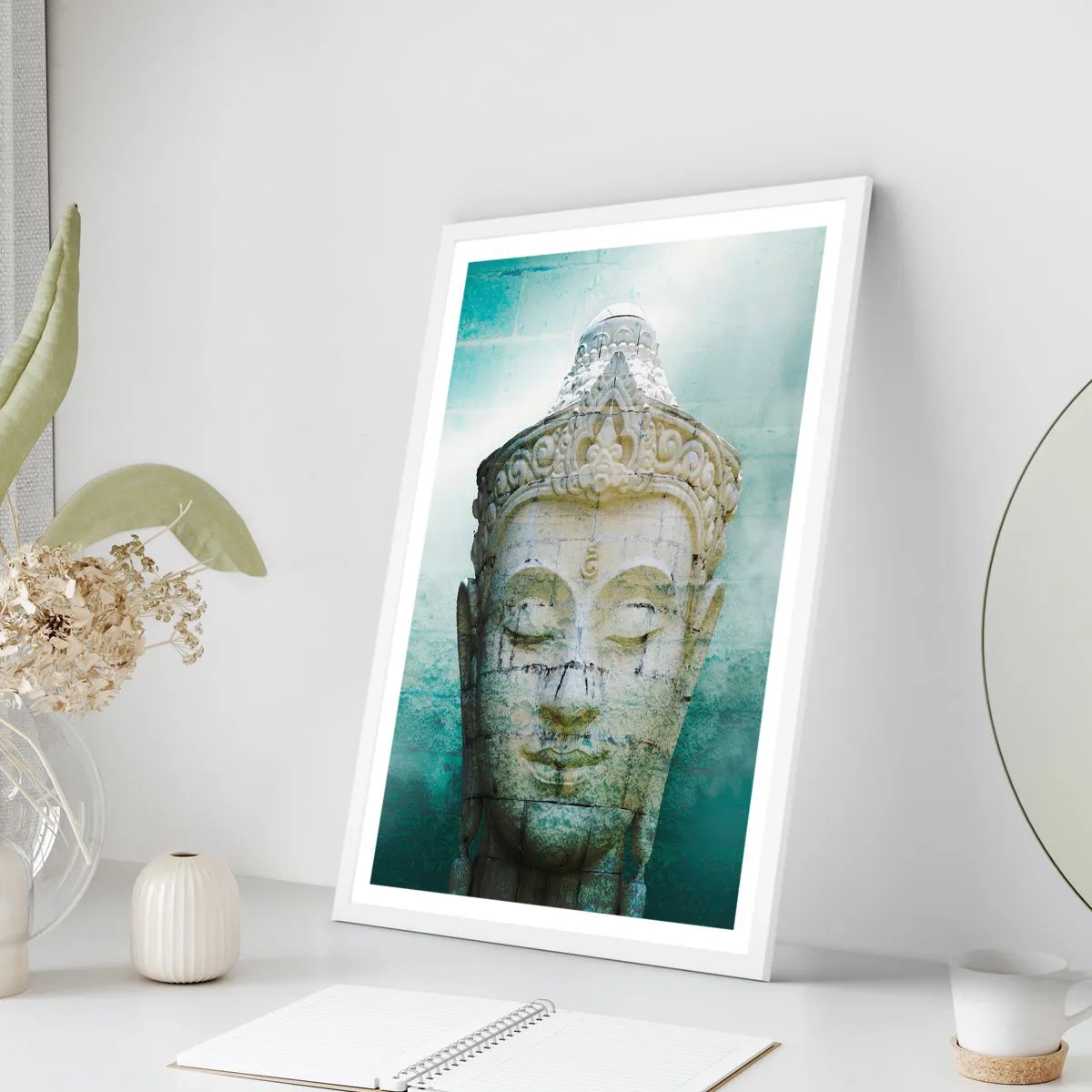 Plakat i hvid ramme - På jagt efter lys - 50x70 cm