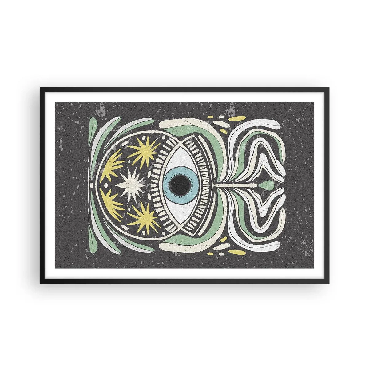 Plakat i sort ramme - Stammeritualer - 91x61 cm