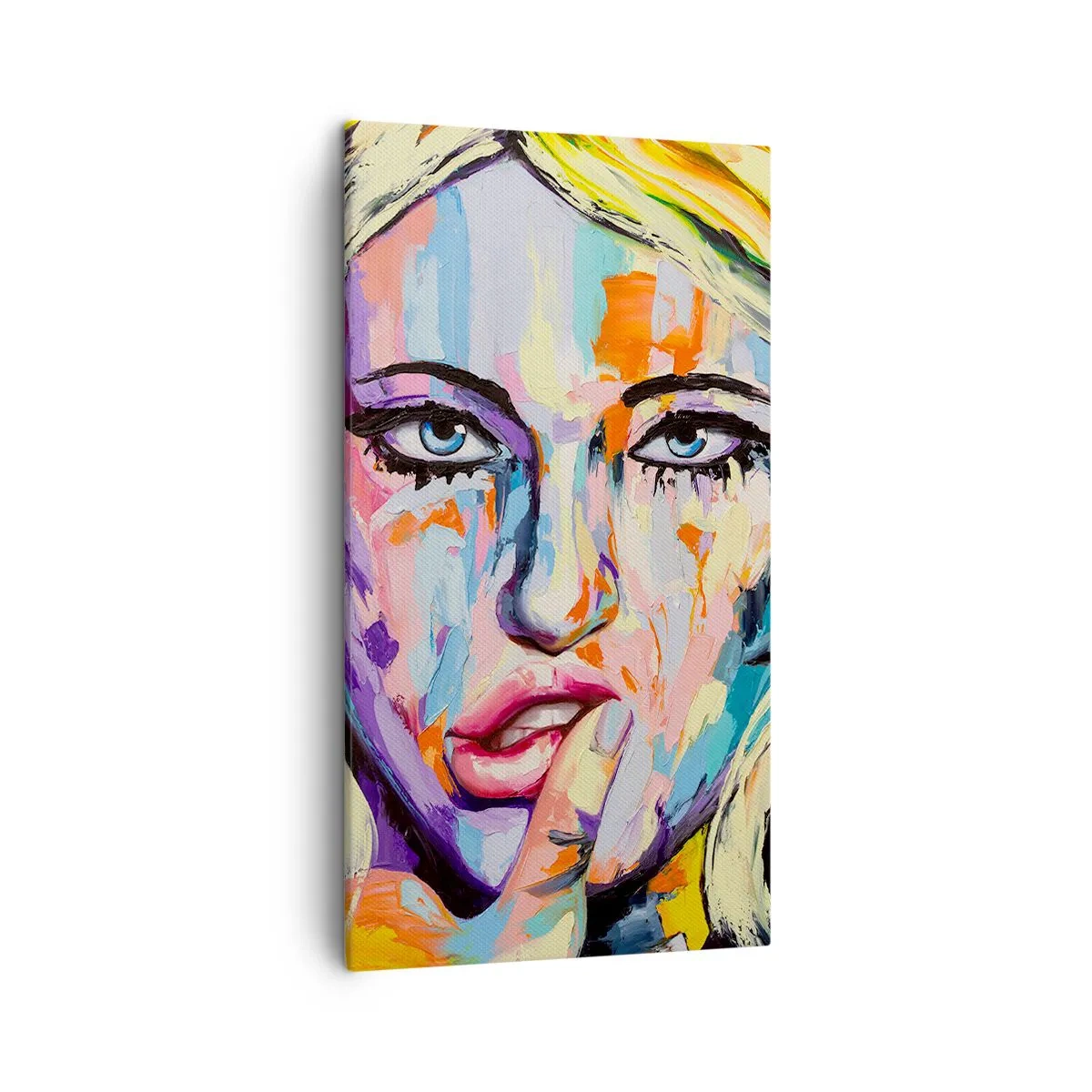 Lærredstryk - Billede på lærred - Se hende lige i øjnene - 45x80 cm