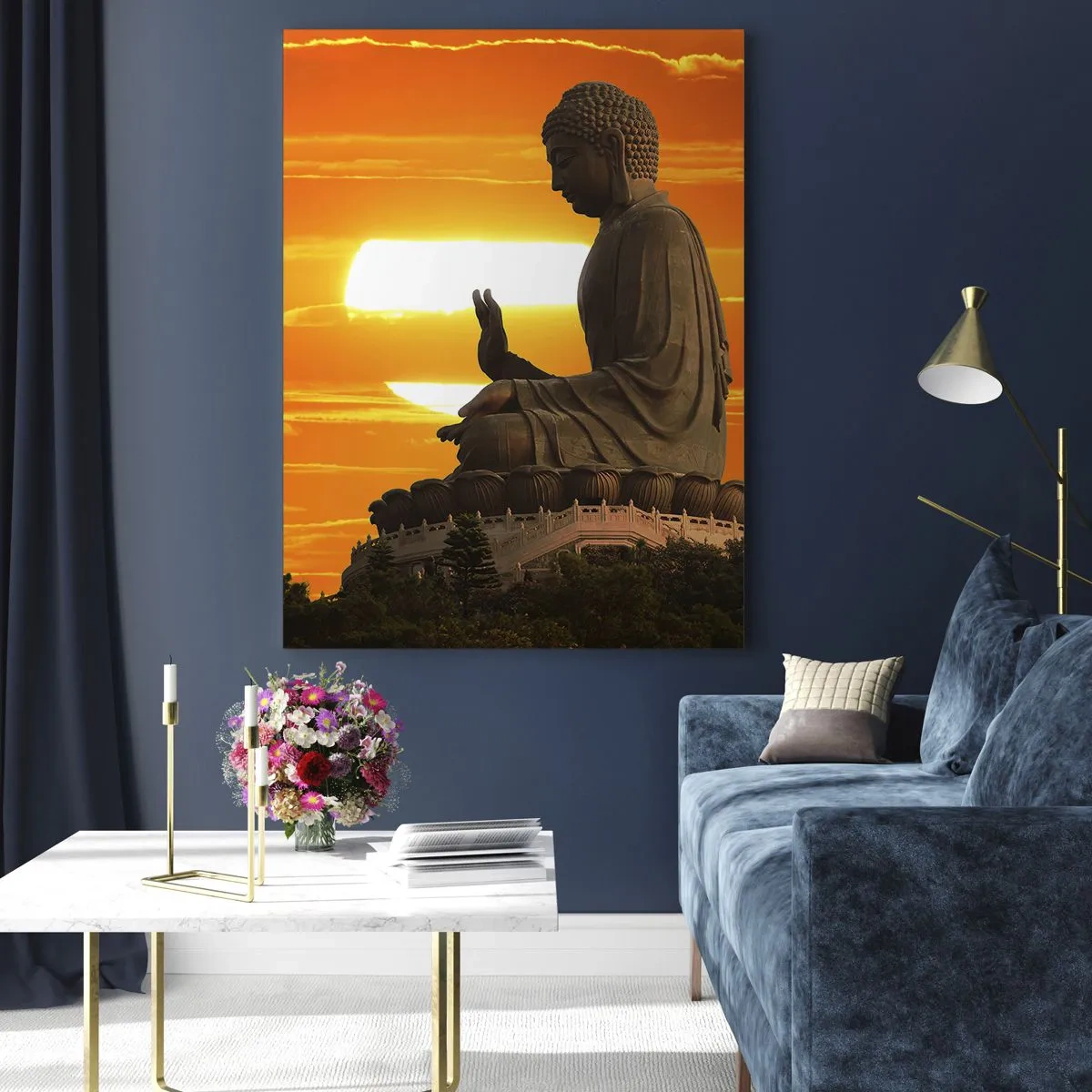 Billede på glas - Uden frygt for verden - 50x70 cm