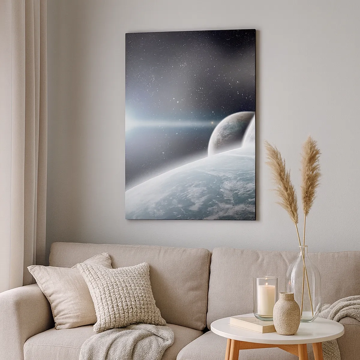 Lærredstryk - Billede på lærred - Sfærernes kosmiske musik - 50x70 cm