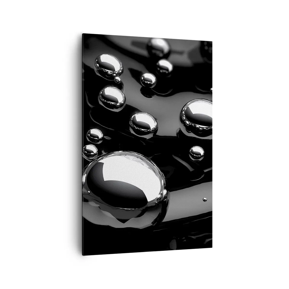 Lærredstryk - Billede på lærred - Fra de sorte dybder - 80x120 cm