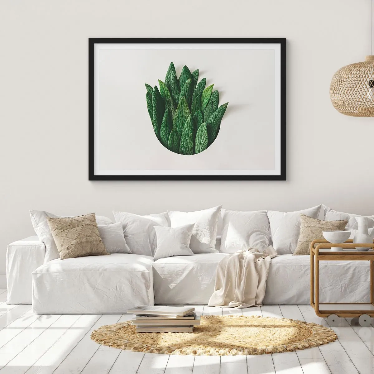 Plakat i sort ramme - Uhæmmet nysgerrighed - 100x70 cm