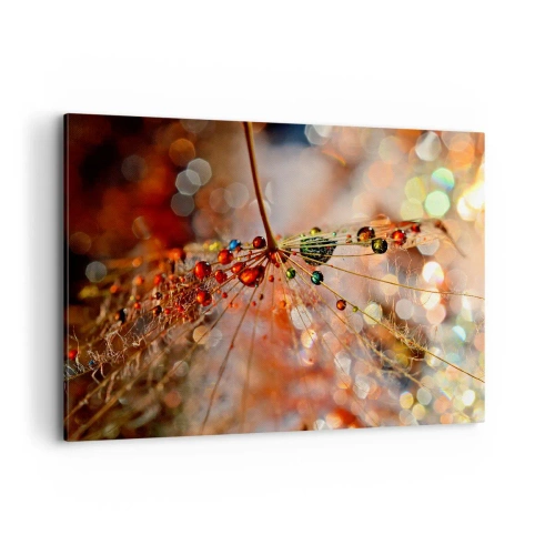 Lærredstryk - Billede på lærred - Trådet på et edderkoppespind - 100x70 cm