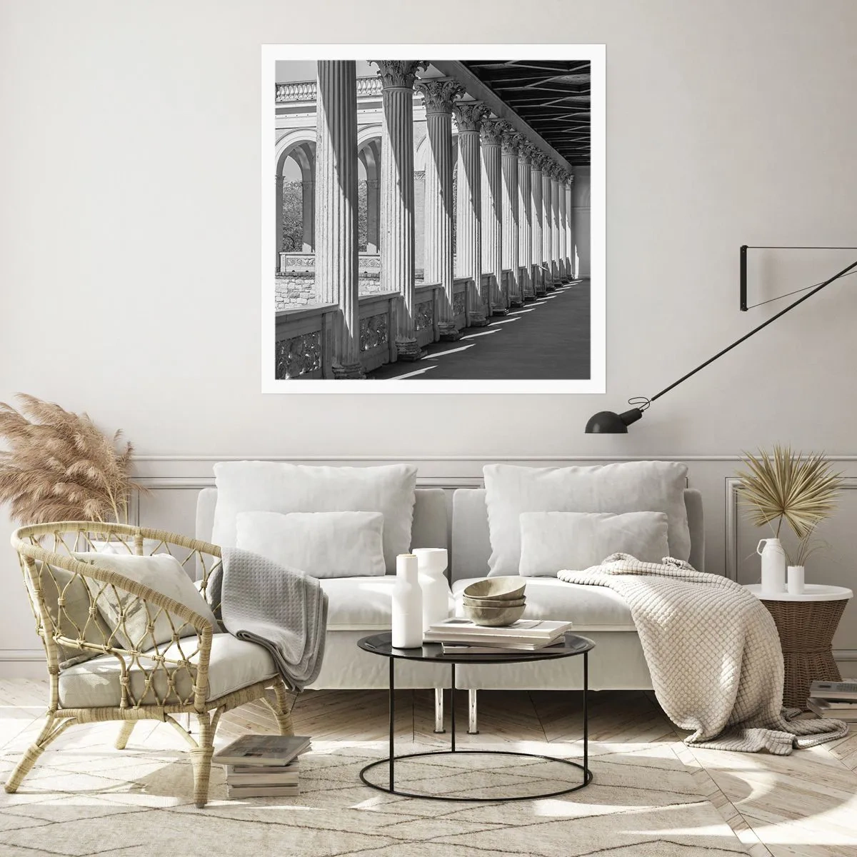 Plakat - Solrig arkade - 60x60 cm