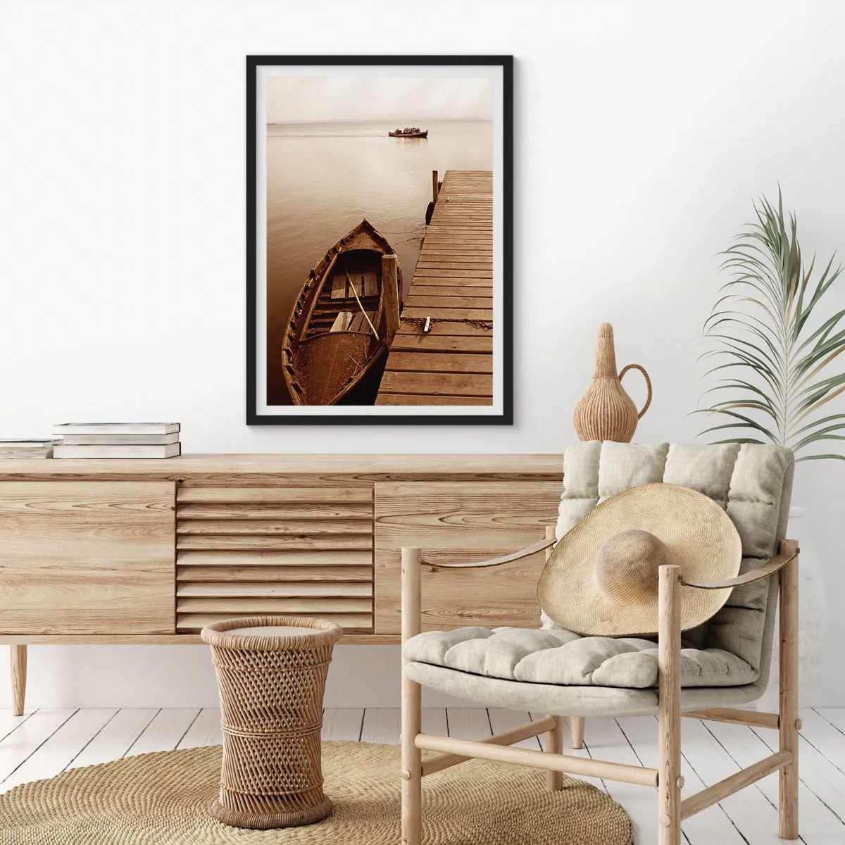 Plakat i sort ramme - Stor fred - 40x50 cm