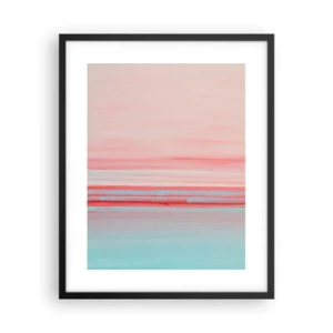 Plakat i sort ramme - Abstraktion ved daggry - 40x50 cm