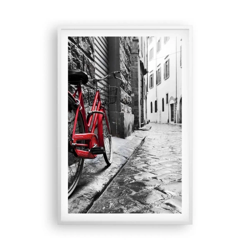 Plakat i hvid ramme - Ægte skønhed ældes ikke - 61x91 cm