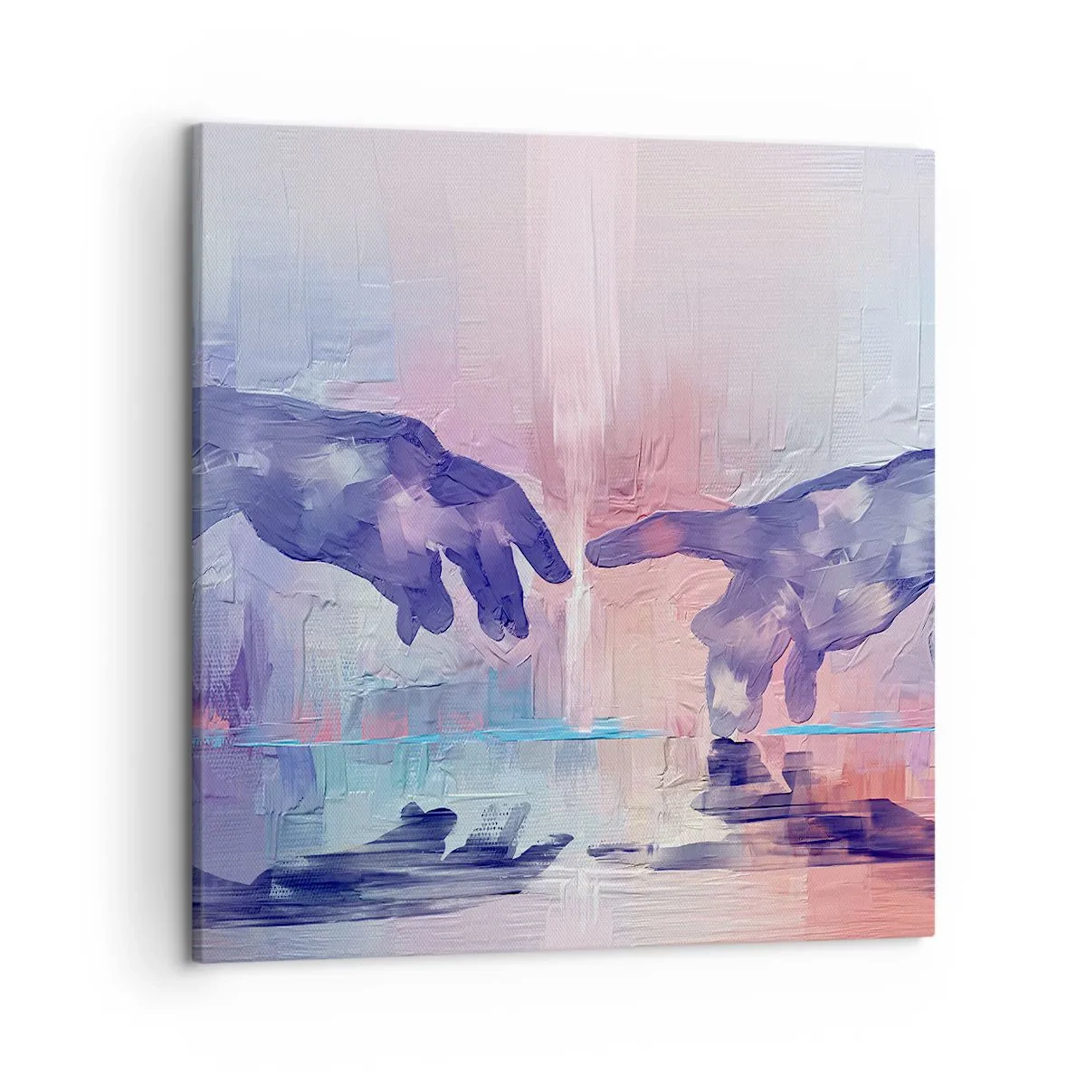 Lærredstryk - Billede på lærred - Den guddommelige gnist af liv - 50x50 cm