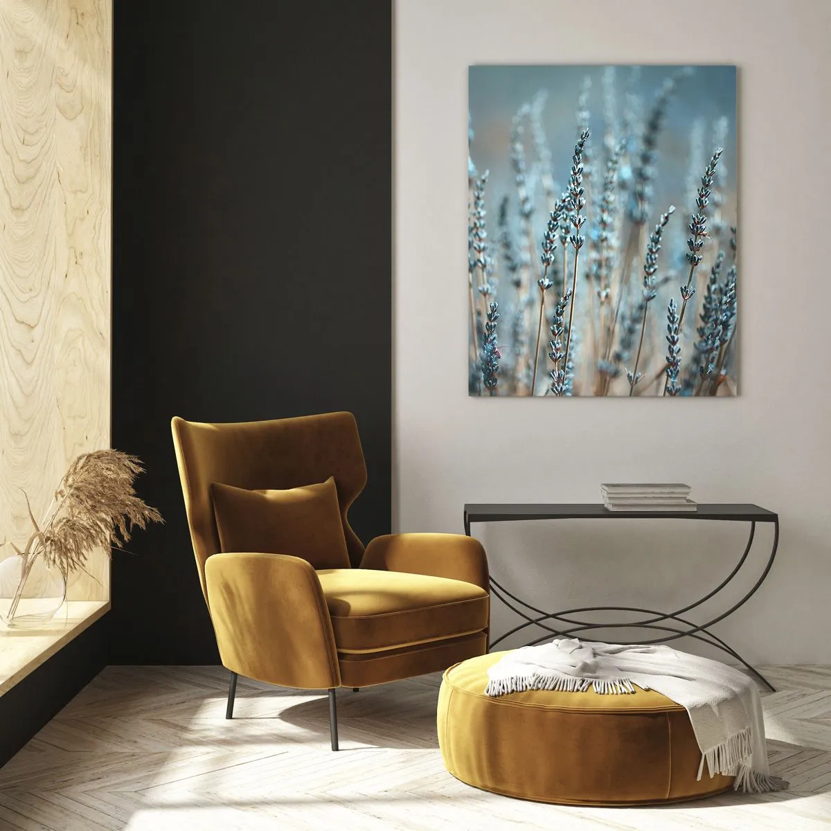 Billede på glas - Duftende plet - 80x120 cm