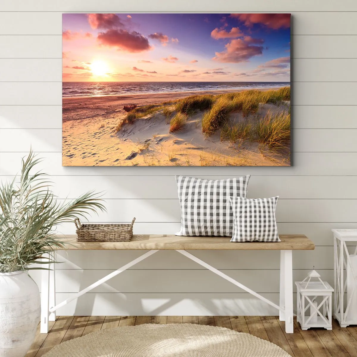 Lærredstryk - Billede på lærred - Luften dufter allerede af sommer - 120x80 cm