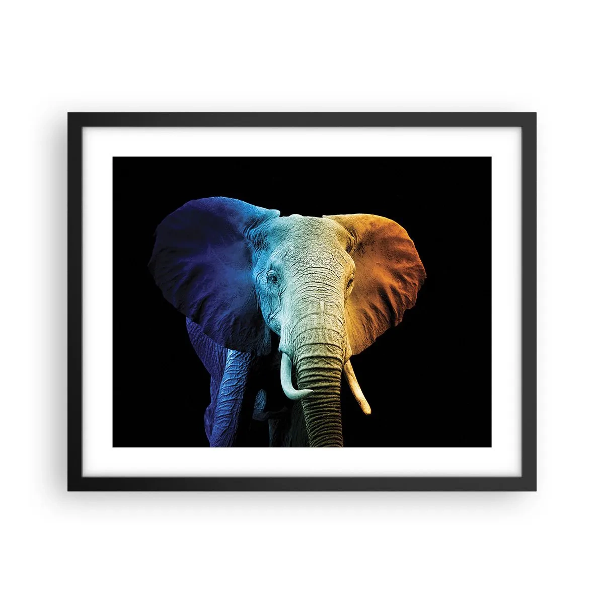 Plakat i sort ramme - Excentrisk, ikke underlig - 50x40 cm