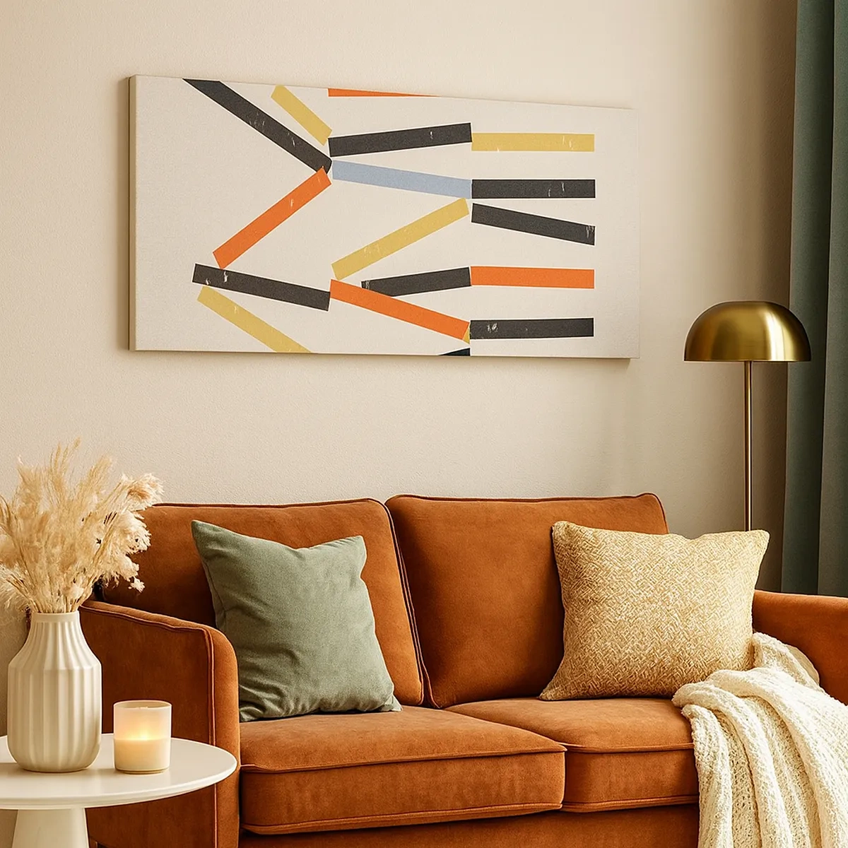 Lærredstryk - Billede på lærred - Vandret komposition - 30x30 cm