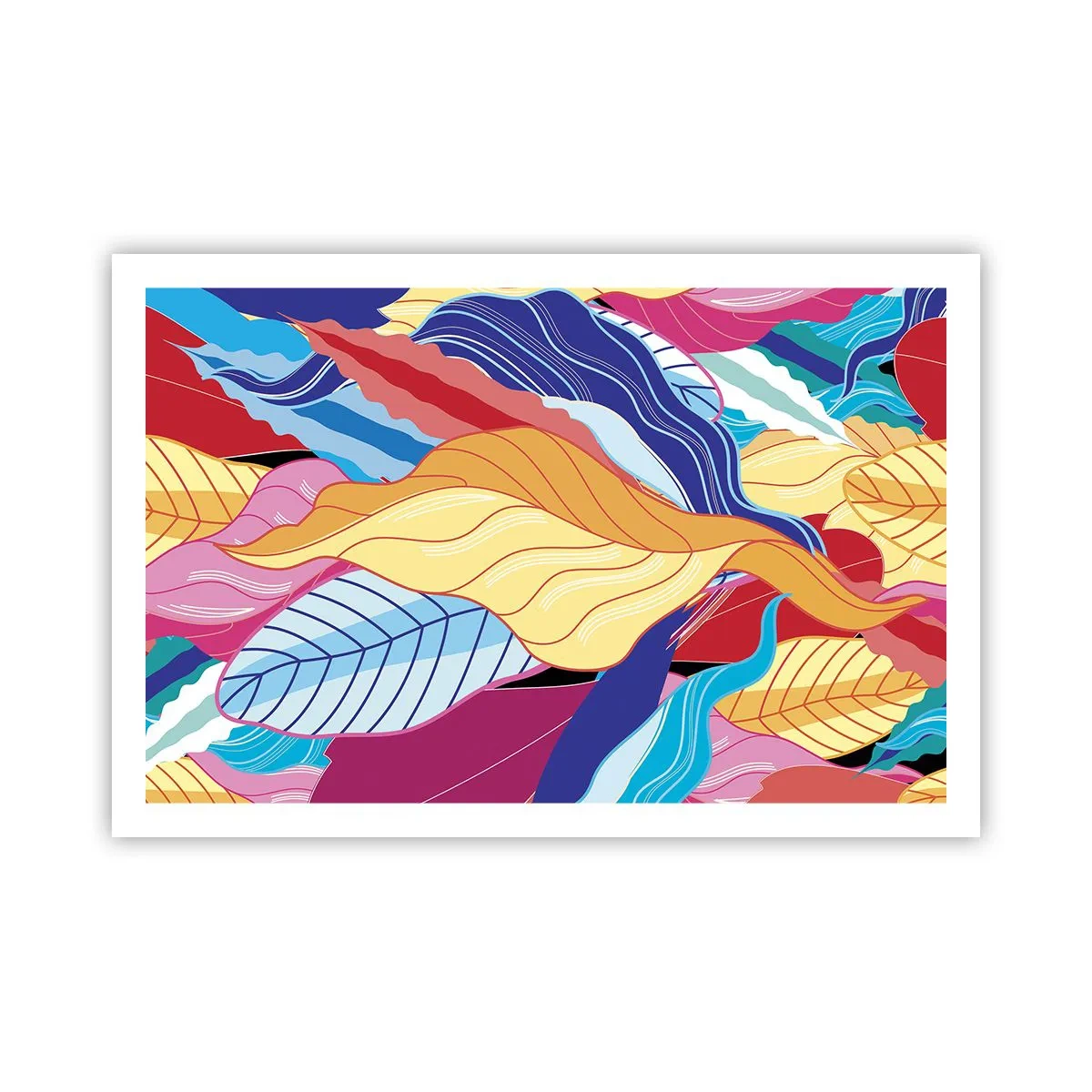Plakat - Et farverigt rod - 91x61 cm