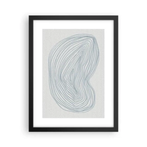 Plakat i sort ramme - Smil fra en dråbe - 30x40 cm