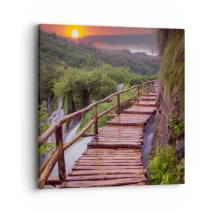 Lærredstryk - Billede på lærred - En utrolig skønhed - 40x40 cm