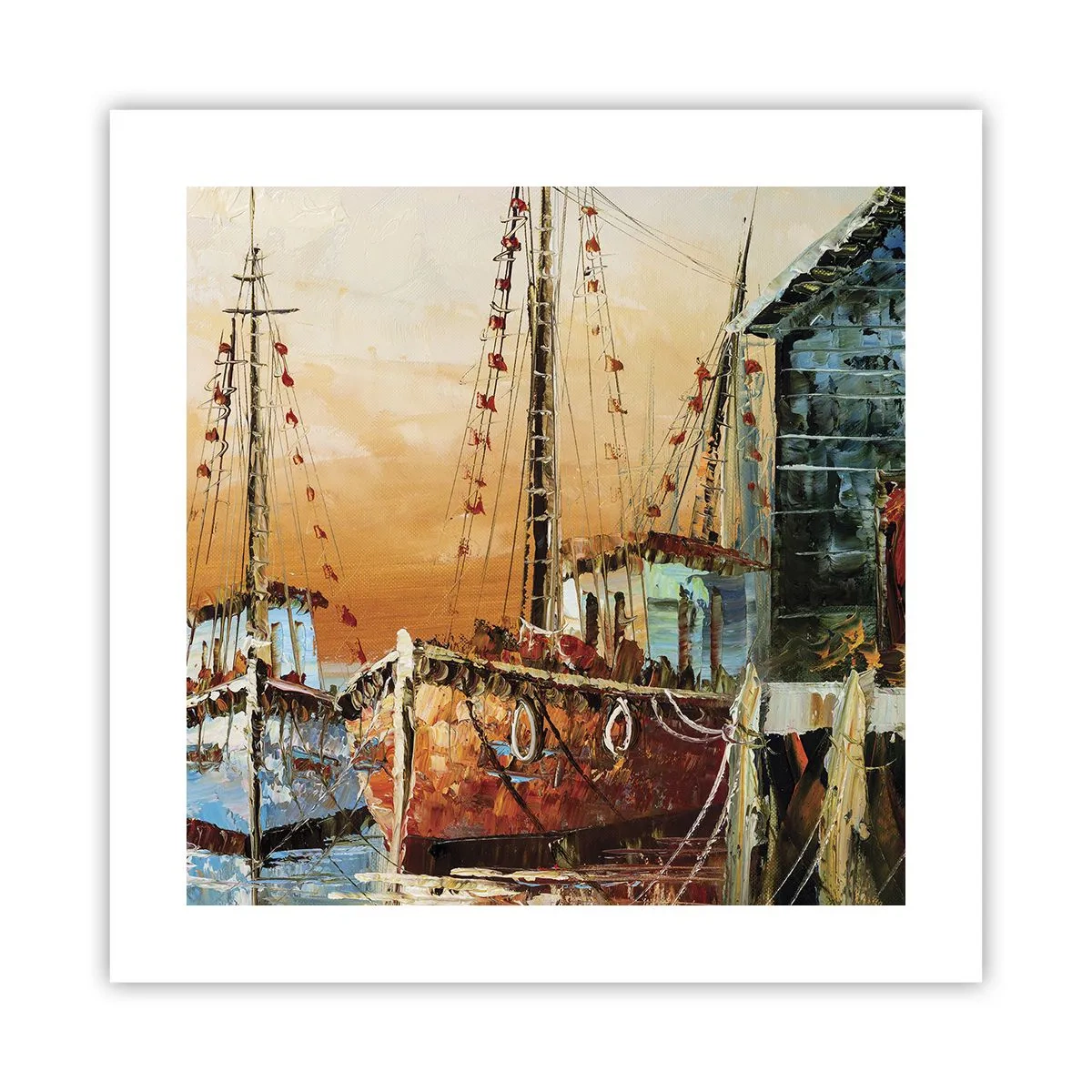 Plakat - Fredelig tilbagevenden - 40x40 cm