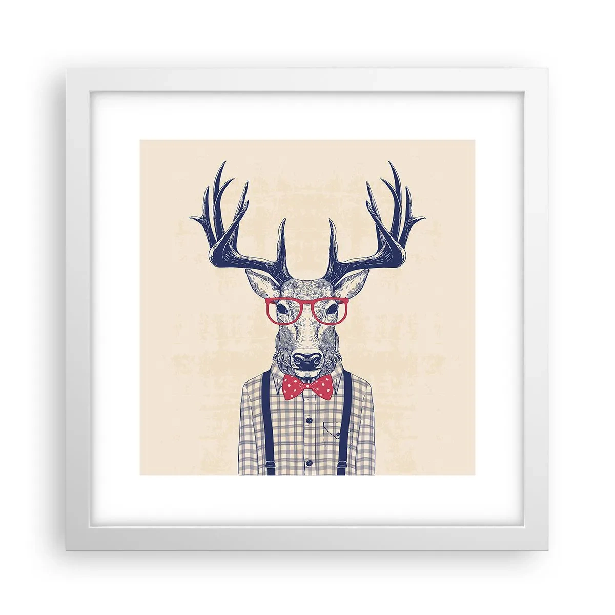 Plakat i hvid ramme - Et underholdende ekstravaganza - 30x30 cm