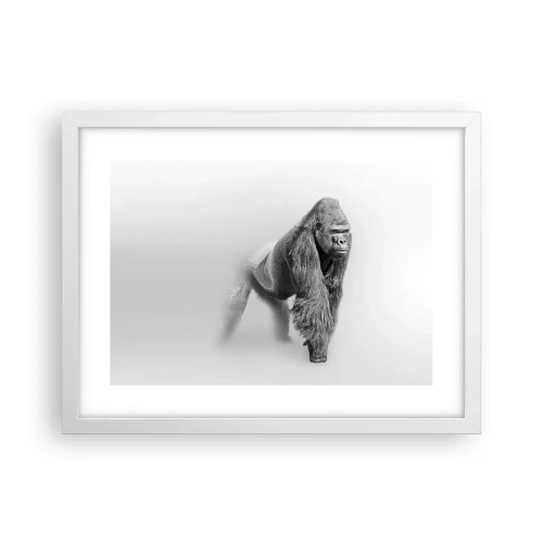Plakat i hvid ramme - Selvsikker på sin styrke - 40x30 cm
