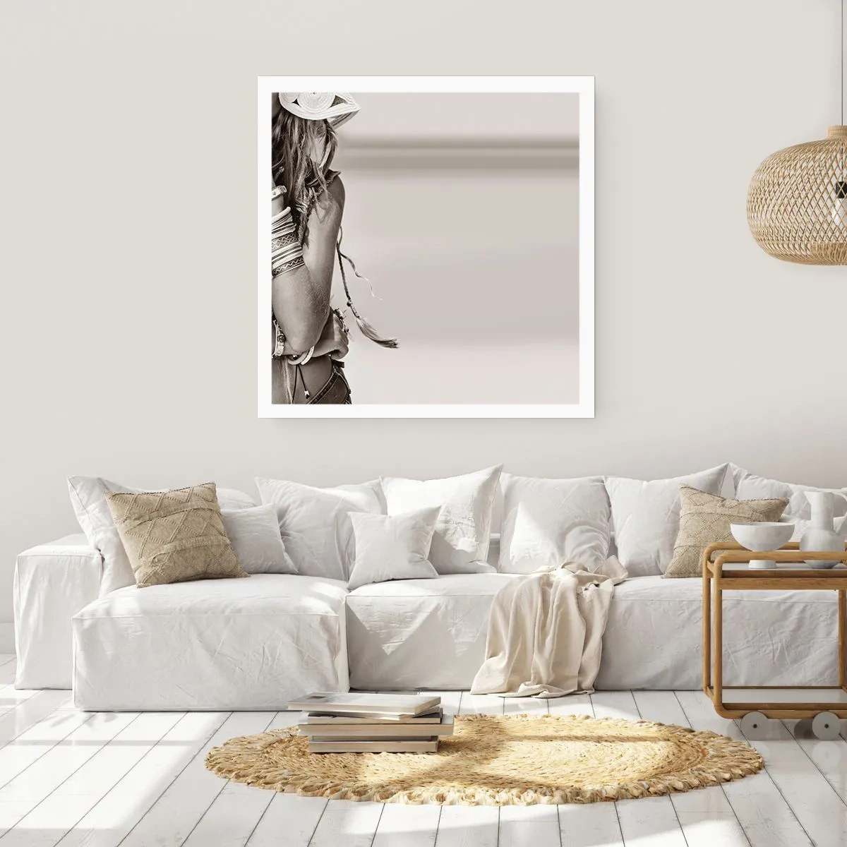 Plakat - Som en pige - 50x50 cm