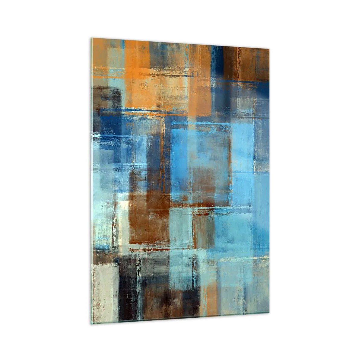 Billede på glas - Gennem det blå slør - 50x70 cm