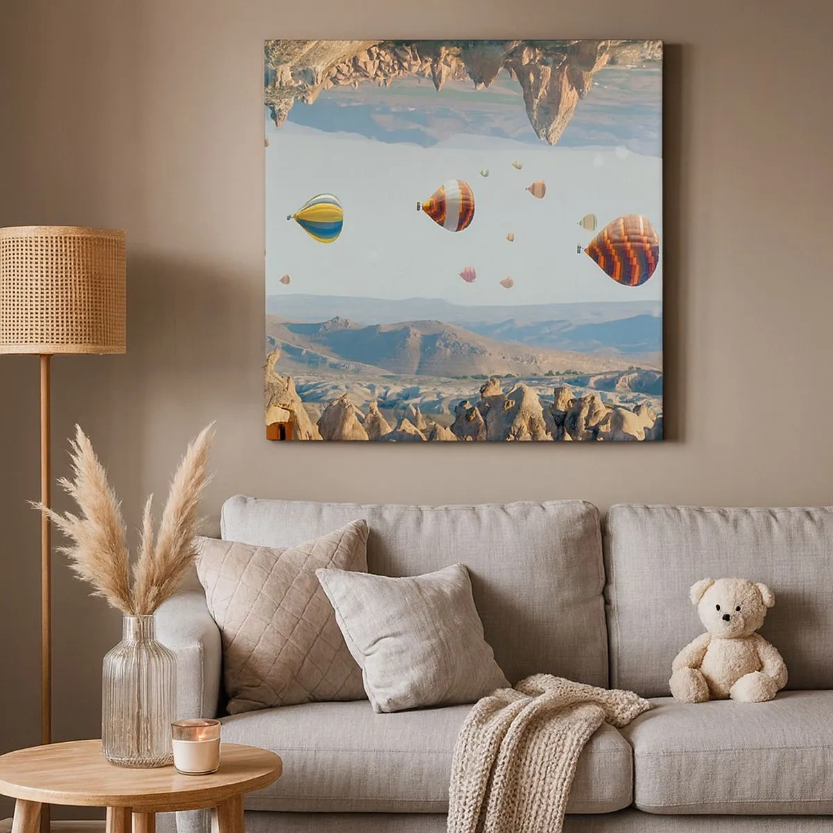 Lærredstryk - Billede på lærred - Alt er muligt her - 30x30 cm